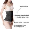 Postpartum Girdle C-Section Recovery Belt Back Support Belly Wrap Belly Band Shapewear (Black, M) view 2