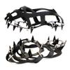 shlutesoy 1 Pair 18-Teeth Winter Hiking Climbing Chain Cleats Snow Non-Slip Shoes Crampons Black M view 1