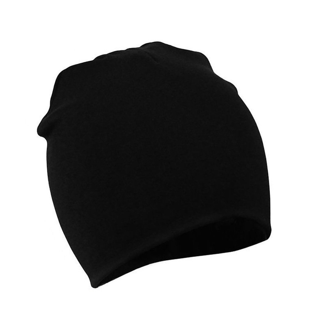Zando Toddler Infant Baby Cotton Soft Cute Knit Kids Hat Beanies Cap Black Large (12-48 Months) Prime