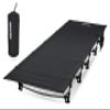 MARCHWAY Ultralight Folding Tent Camping Cot Bed, Portable Compact for Outdoor Travel, Base Camp, Hiking, Mountaineering, Lightweight Backpacking (Black) view 1