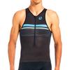 Giordana Men's Vero Pro Tri Sleeveless Top, Black/Blue, L view 1