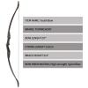 TOPARCHERY Archery 57" Takedown Youth Recurve Bow Hunting Black Long Bow for Beginner Teenagers Right Left Hand Black - Draw Weight 30lbs 40lbs (40) view 4