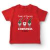lepni.me Kids T-Shirt Game of Gnomes Christmas is Coming Cute Nordic Gnome (14-15 Years Red Multi Color) view 1