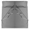 Cozysilk Brand - GANNAFEE Cotton Sleeping Bag Liner with Zipper - 100% Cotton Travel Sheet Sleep Sack Adult - Travel Sleeping Bag for Hotels Camping Hiking (Double - 71 x 87 inch, A-Dark Grey) view 1