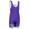 KO Sports Gear Unisex Wrestling Singlet for Adult Wrestlers - Wrestling Singlet for Men & Women - Bold Durable Uniform, Stretchy Breathable Material - Purple, Adult X-Small view 2
