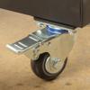 Commercial Olympic Bumper Plate Tree, 750 lb Capacity, with Two Bar Holders and Transport Wheels view 4
