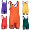 KO Sports Gear Unisex Wrestling Singlet for Adult Wrestlers - Wrestling Singlet for Men & Women - Bold Durable Uniform, Stretchy Breathable Material - Orange, Adult X-Small view 1