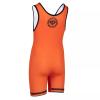 KO Sports Gear Unisex Wrestling Singlet for Adult Wrestlers - Wrestling Singlet for Men & Women - Bold Durable Uniform, Stretchy Breathable Material - Orange, Adult X-Small view 3