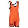 KO Sports Gear Unisex Wrestling Singlet for Adult Wrestlers - Wrestling Singlet for Men & Women - Bold Durable Uniform, Stretchy Breathable Material - Orange, Adult Small view 2