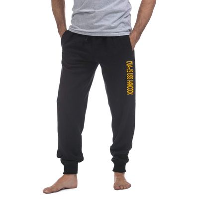 Military USS Hancock CVA-19 Aircraft Carrier Standard Size Fleece Sweatpants - XX-Large Black
