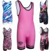 KO Sports Gear Unisex Wrestling Singlet for Adult Wrestlers - Wrestling Singlet for Men & Women - Bold Durable Uniform, Stretchy Breathable Material - Pink, Adult Medium view 1