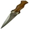 SZCO Damascus Dirk with Ornate Rosewood Handle view 1