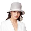 Pineapple&Star Maures Cloche Bucket Straw Sun Hat Fine Braid UPF 50+ for Women Midnight Grey view 1