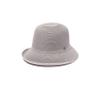 Pineapple&Star Maures Cloche Bucket Straw Sun Hat Fine Braid UPF 50+ for Women Midnight Grey view 2