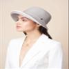 Pineapple&Star Maures Cloche Bucket Straw Sun Hat Fine Braid UPF 50+ for Women Midnight Grey view 3