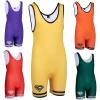 KO Sports Gear Unisex Wrestling Singlet for Adult Wrestlers - Wrestling Singlet for Men & Women - Bold Durable Uniform, Stretchy Breathable Material - Yellow, Adult Small view 1