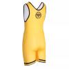 KO Sports Gear Unisex Wrestling Singlet for Adult Wrestlers - Wrestling Singlet for Men & Women - Bold Durable Uniform, Stretchy Breathable Material - Yellow, Adult S-Small view 3