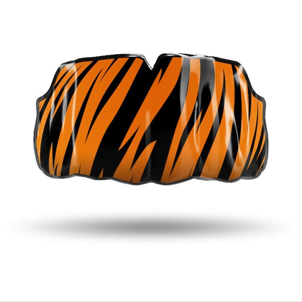 Impact All Sports Mouthguard Lacrosse, Football, Hockey, Basketball, Jiu-Jitsu, and More, Breathable Mouthguard for Youth Adults, Professional Custom-Fit, Tiger Skinz