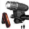 Lunar Bike Lights Front and Back Rechargeable, USB Bicycle Light and Bike Phone Mount Set, Strong and Durable, Easy to Install, Super Bright LED Headlight for Mountain and Road Cycling view 1