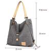 LeijingWomen Canvas Casual Multifunctional Microfiber Leather Large Capacity Handbag Shoulder Bags Backpack (one size, Grey) view 4