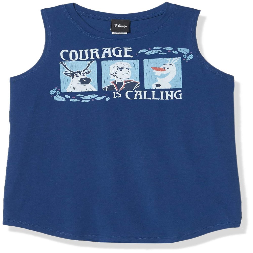 Disney Girls' T-Shirt, Navy, Large