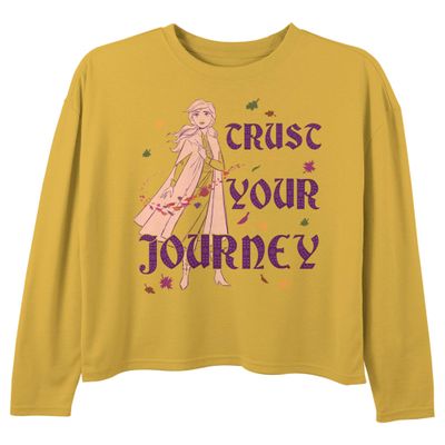Disney Girls' T-Shirt, Gold, Medium