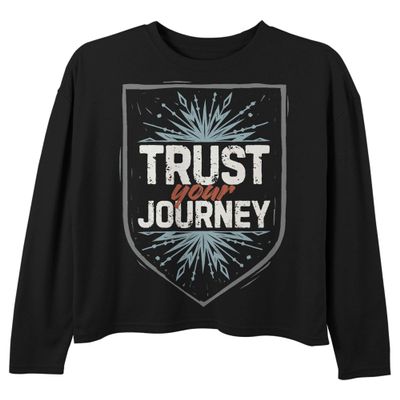 Disney Girls' T-Shirt, Black, Large