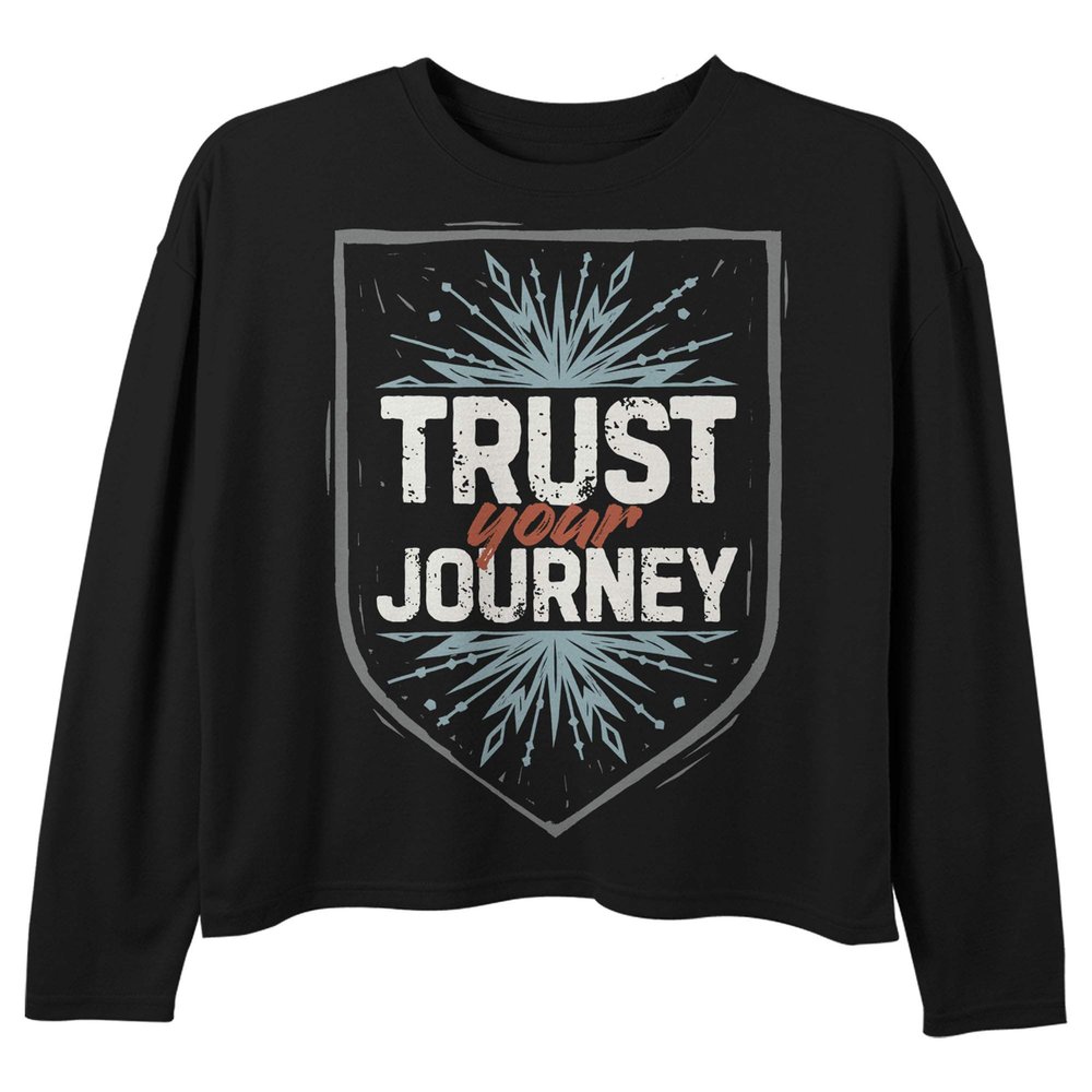 Disney Girls' T-Shirt, Black, Large