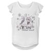 Disney Girls' T-Shirt, White, Medium view 1