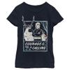 Disney Girls' T-Shirt, Navy, X-Small view 1