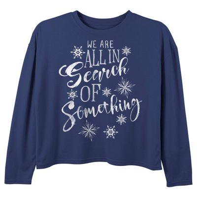 Disney Girls' T-Shirt, Navy, Medium