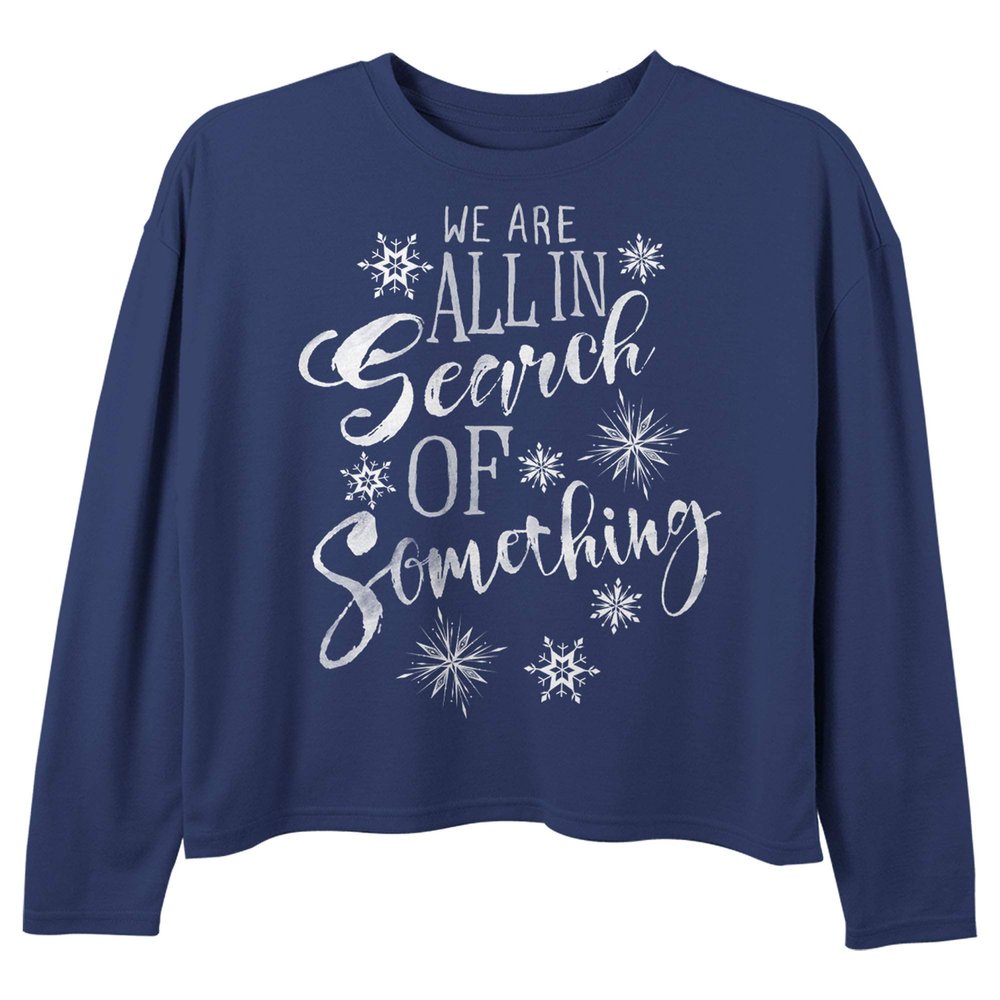 Disney Girls' T-Shirt, Navy, Medium
