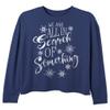 Disney Girls' T-Shirt, Navy, Medium view 1