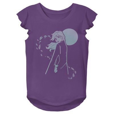 Disney Girls' T-Shirt, Purple, Large