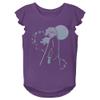 Disney Girls' T-Shirt, Purple, Large view 1