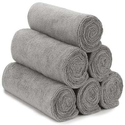 S&T INC. Microfiber Gym Towels, Yoga Towel for Home and Gym Bag, 16 Inch x 27 Inch, 6 Pack