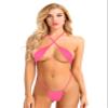 YOOJIA Women's Extreme Sling Shot Micro Mini Bikini One Piece Monokini Swimsuit Thong Bodysuit Pink One Size view 2