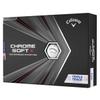 Callaway 2020 Chrome Soft X Triple Track Dozen Golf Balls White view 1