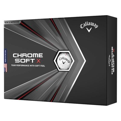 Callaway 2020 Chrome Soft X Dozen Golf Balls White