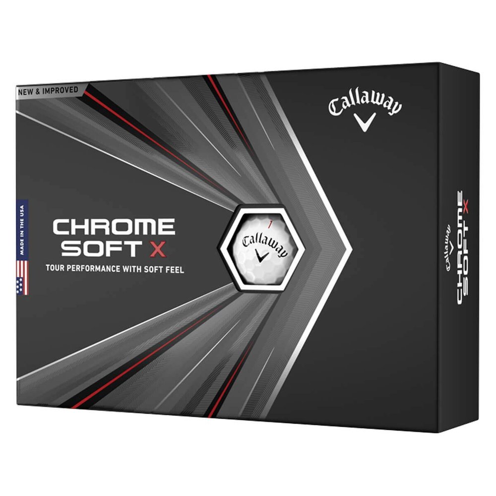 Callaway 2020 Chrome Soft X Dozen Golf Balls White