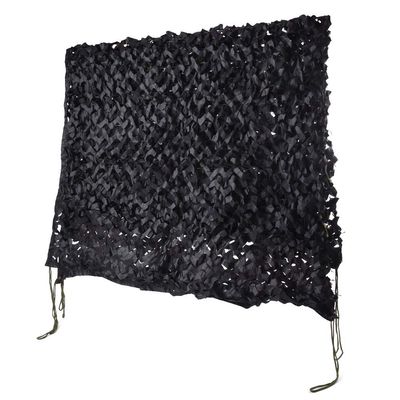 HYOUT Camo Netting Camouflage Net Bulk Roll for Hunting Blinds Ghillie Sunshade, Camping, Military Party Decoration, Black 6.5x26ft