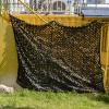 HYOUT Camo Netting Camouflage Net Bulk Roll for Hunting Blinds Ghillie Sunshade, Camping, Military Party Decoration, Black 6.5x26ft view 2