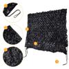 HYOUT Camo Netting Camouflage Net Bulk Roll for Hunting Blinds Ghillie Sunshade, Camping, Military Party Decoration, Black 6.5x26ft view 3