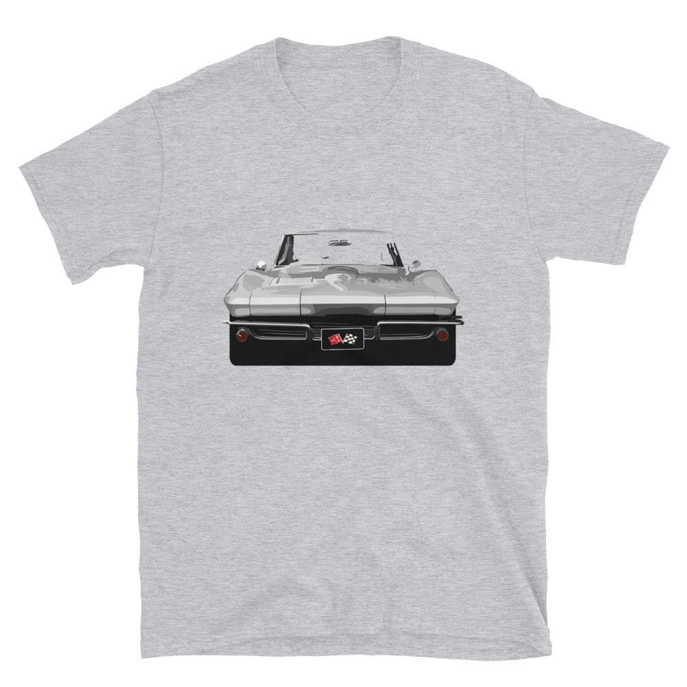 JG Infinite 1963 Chevy 'Vette Stingray Short-Sleeve Unisex T-Shirt Sport Grey
