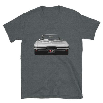 1963 Chevy 'Vette Stingray Men's Short Sleeve T-Shirt Dark Heather, Fan Gift, Vintage, Retro, Classic, Racing
