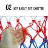 Aoneky Polyester Replacement Basketball Net, Outdoor Basketball Goal Net, 12 Loops Thick Basketball Rim Netting view 4