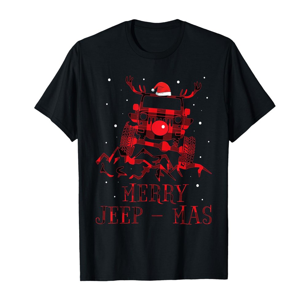 Merry Jeepmas Ugly Christmas Sweater Xmas Gift for Men Women T-Shirt
