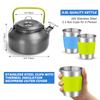 Odoland 15pcs Camping Cookware Mess Kit, Lightweight Pot Pan Kettle Set view 2