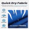 maamgic Mens Swim Trunks Quick Dry Swim Shorts with Mesh Lining Funny Swimwear Bathing Suits 7inch Color Blocking Medium view 2