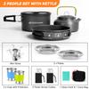 Odoland 16pcs Camping Cookware Mess Kit, with Folding Camping Stove view 2